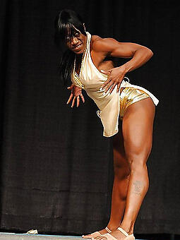 porn pictures of unvarnished black muscle women