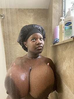 busty african shows her nice tits