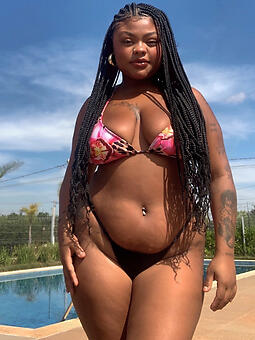 perfect through-and-through hot ebony bikini