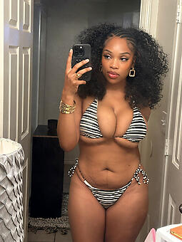 sexy black woman all over bikini yummy pussy